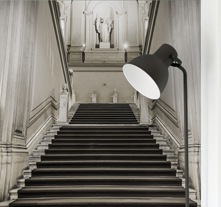 城市和乡村照片墙与楼梯建筑设计 - TenStickers