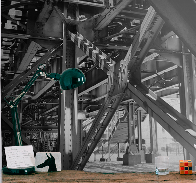 城市和乡村照片墙与城市结构设计 - TenStickers