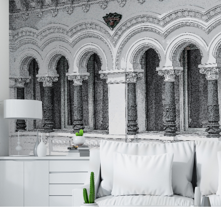 经典艺术照片壁画：建筑拱门细节 - TenStickers