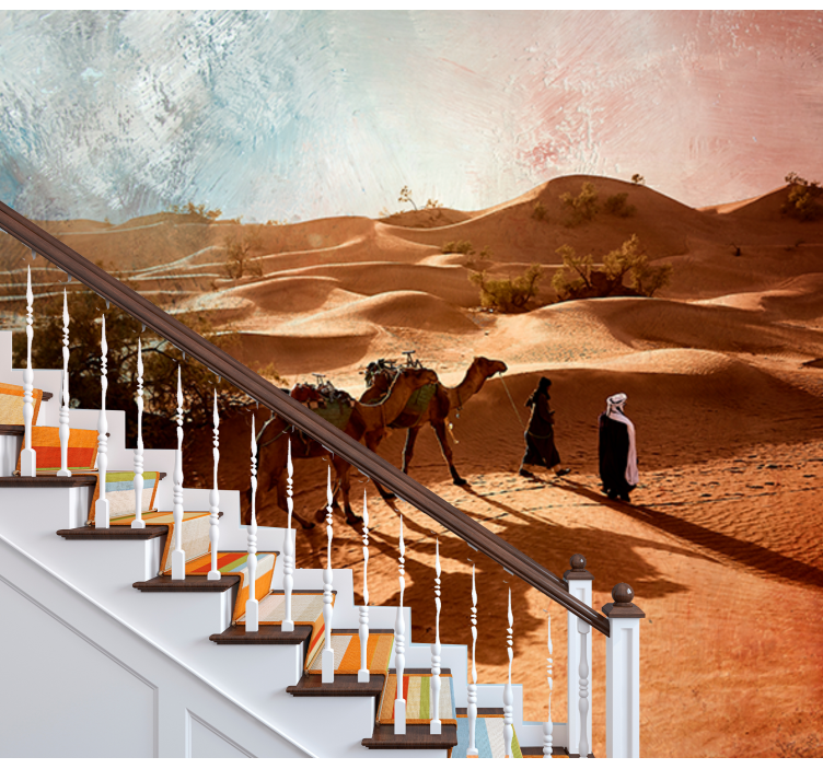 沙漠照片墙 沙漠商队之旅 - TenStickers