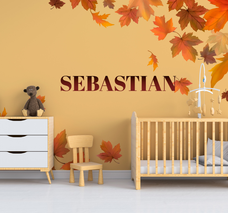 花卉照片墙 秋叶摆设 - TenStickers