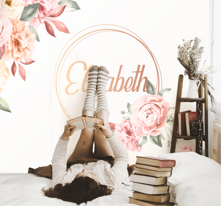 花卉照片墙定制植物排列 - TenStickers