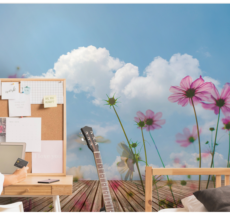 花卉照片墙 娇嫩的花朵 - TenStickers