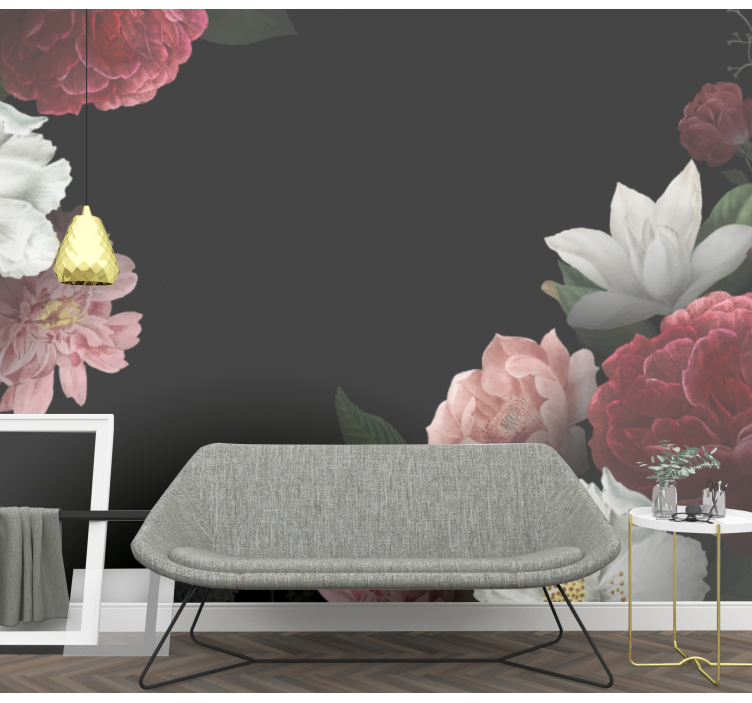 花卉照片墙呈现精美花卉布置 - TenStickers