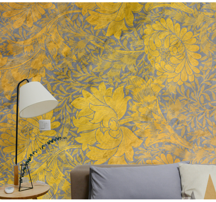 花卉照片墙花卉图案排列 - TenStickers