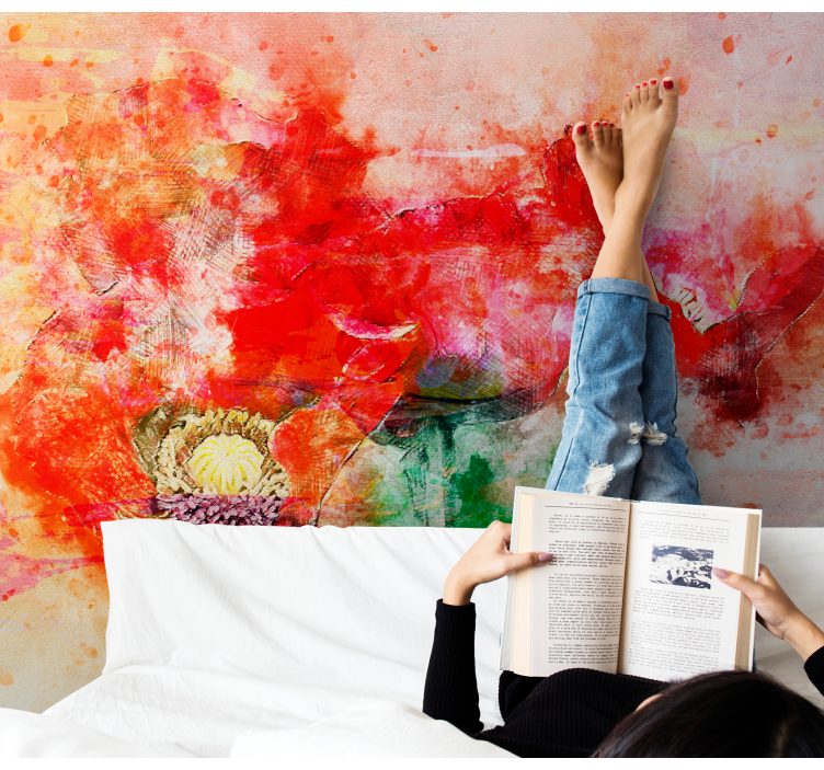 花卉照片墙生机勃勃的植物排列 - TenStickers