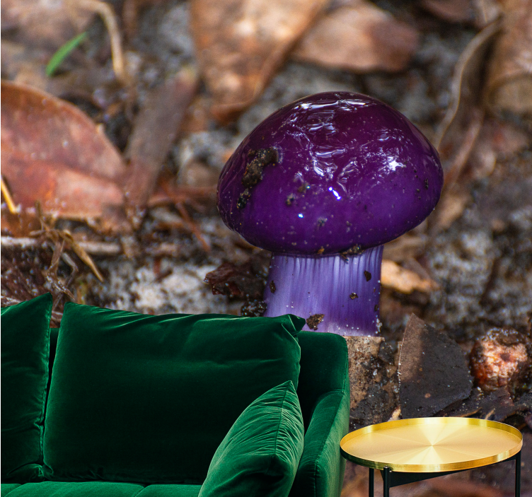 其他花卉壁画紫色蘑菇芽 - TenStickers