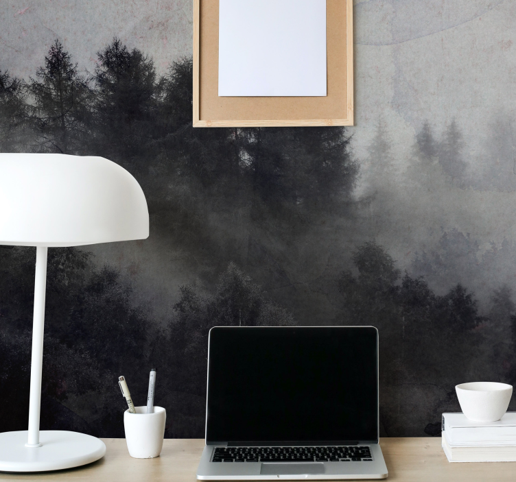 迷雾森林森林墙壁画 - TenStickers