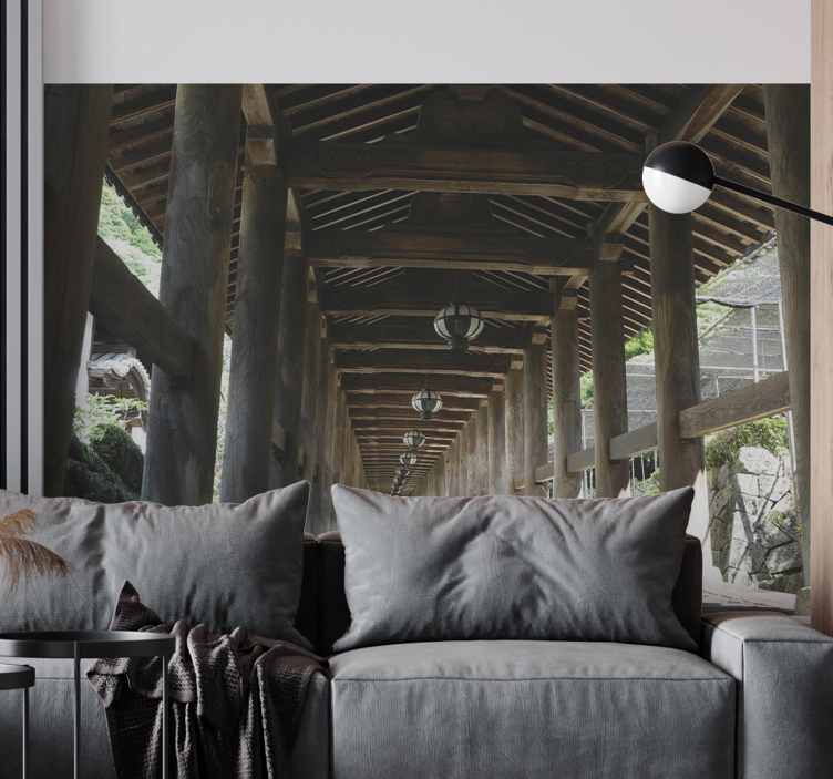 森林照片墙带您领略木栈道风景 - TenStickers