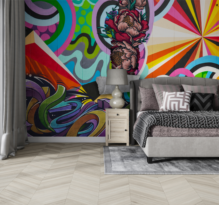 涂鸦城市艺术墙壁画 - TenStickers