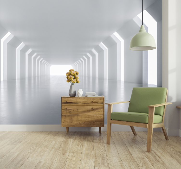 进入光明的3d壁画 - TenStickers