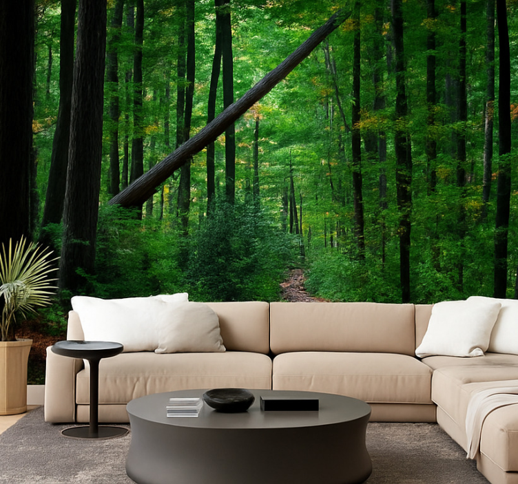丛林壁画 绿色森林设计 - TenStickers