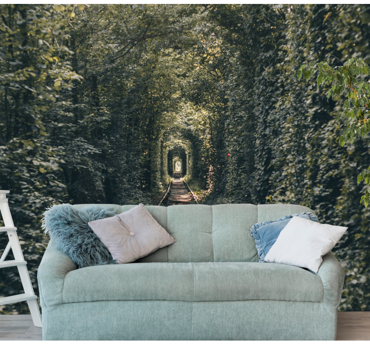 其他景观壁画 森林隧道小径 - TenStickers