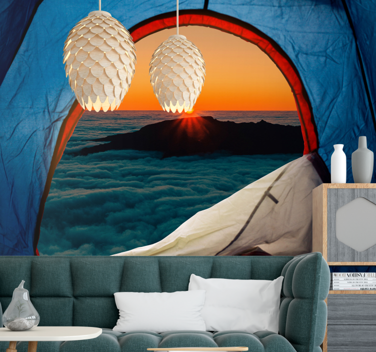 其他景观壁画山间黄昏美景 - TenStickers