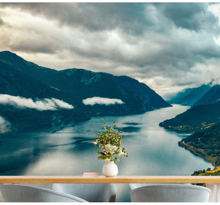 其他景观壁画山湖倒影 - TenStickers