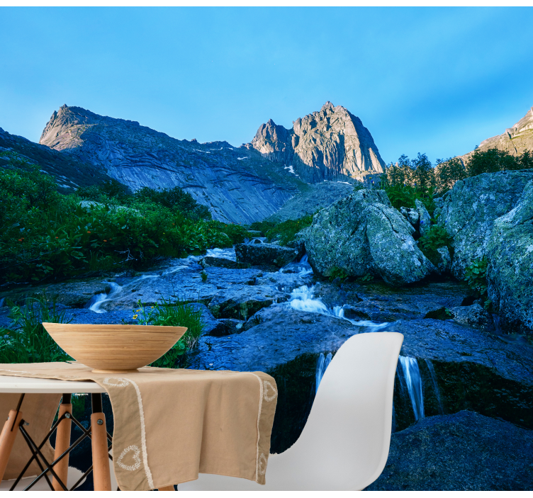 其他景观壁画山间溪流景观 - TenStickers