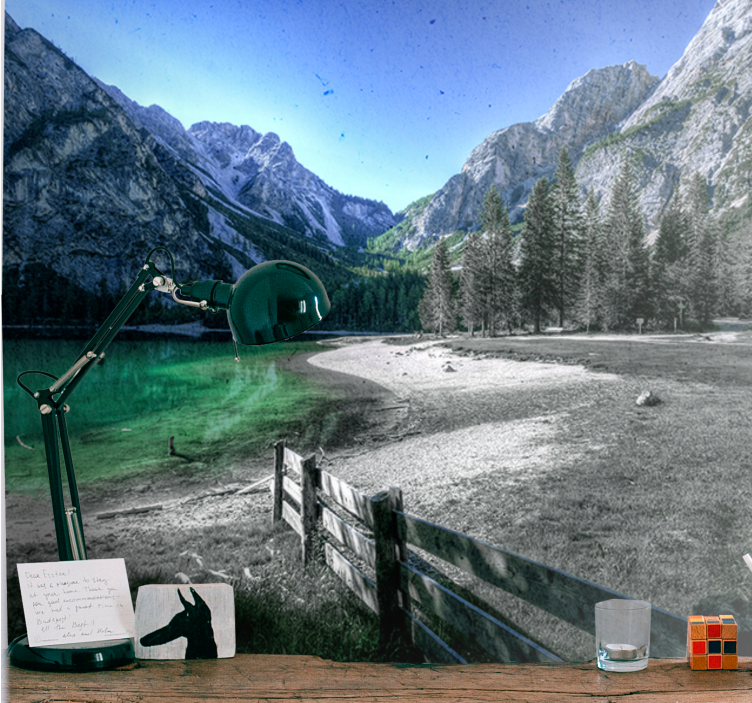 其他景观壁画山湖宁静 - TenStickers