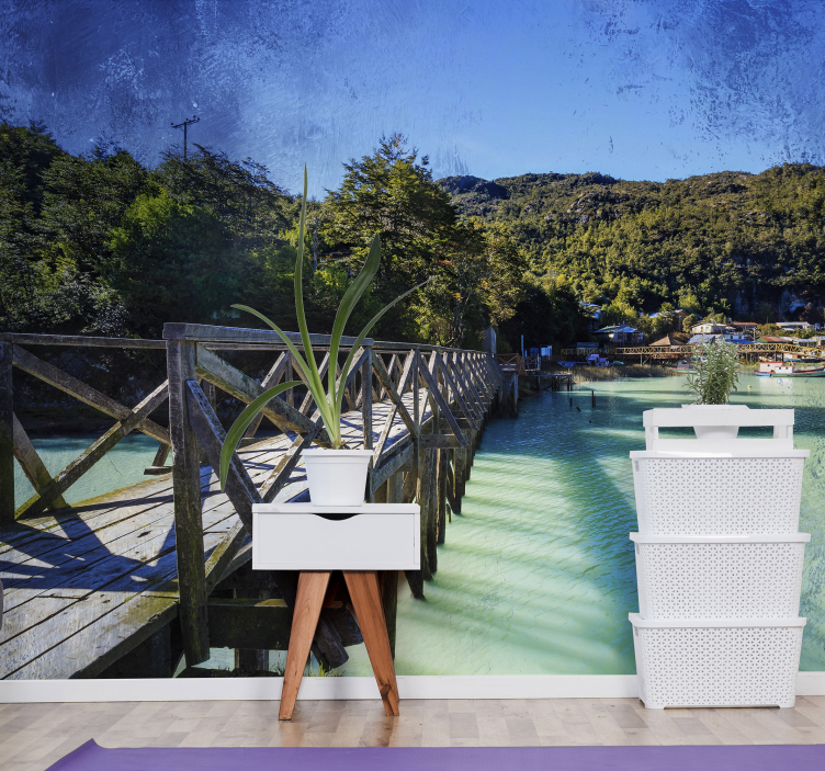 其他景观壁画美丽海岸小径 - TenStickers