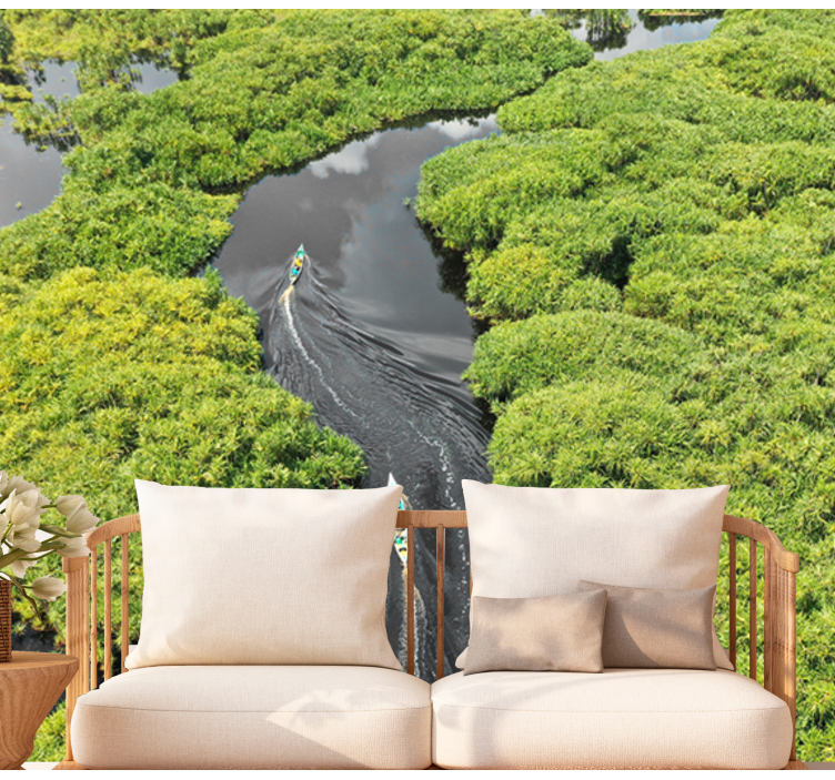 其他景观壁画 风景秀丽的河流之旅 - TenStickers