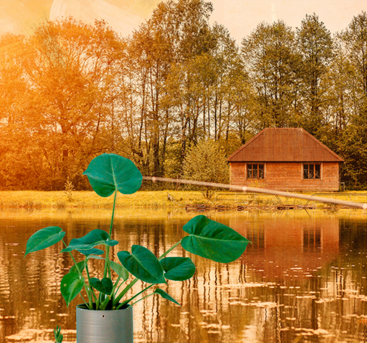 其他景观壁画静谧湖畔美景 - TenStickers