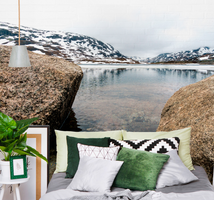 其他景观壁画宁静山脉回响 - TenStickers