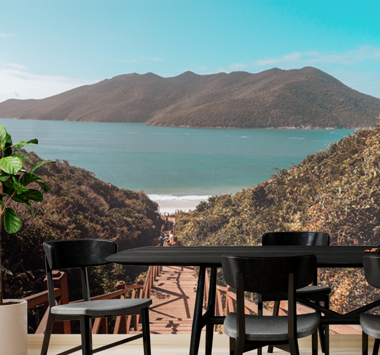 其他景观壁画宁静海洋小径 - TenStickers