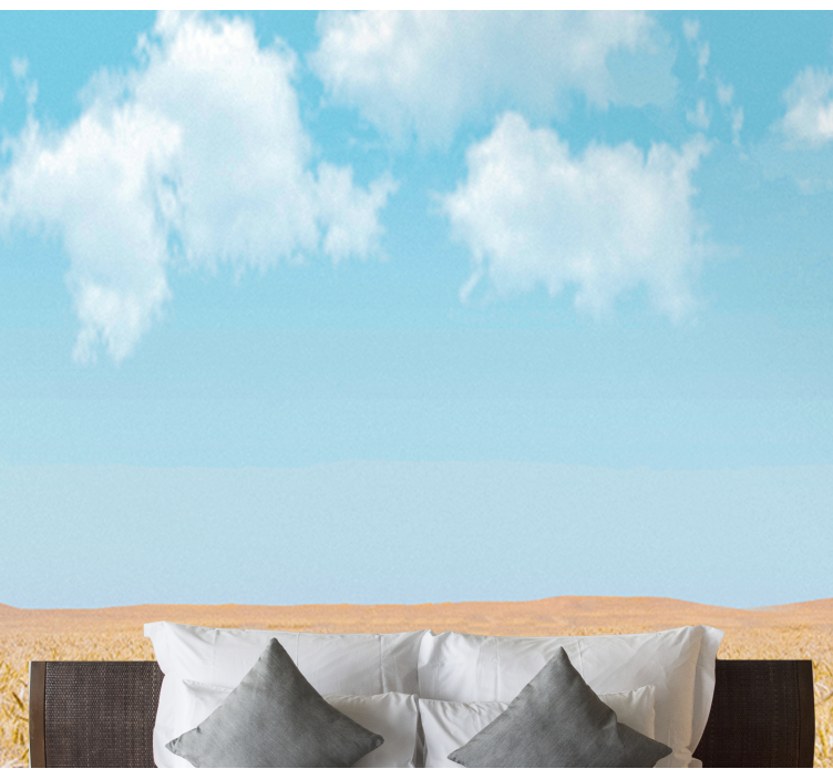 其他景观壁画 天空和小麦 - TenStickers
