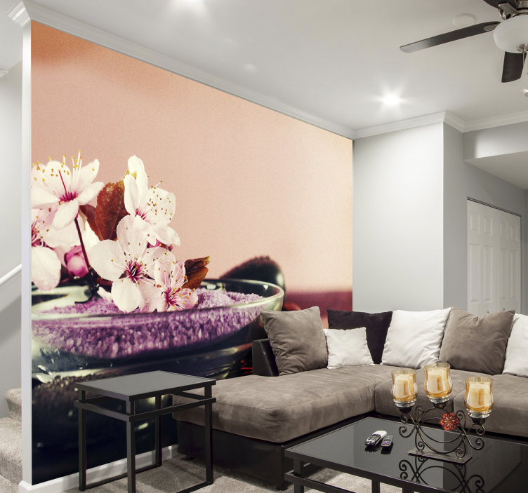 兰花照片墙 兰花开花特写 - TenStickers