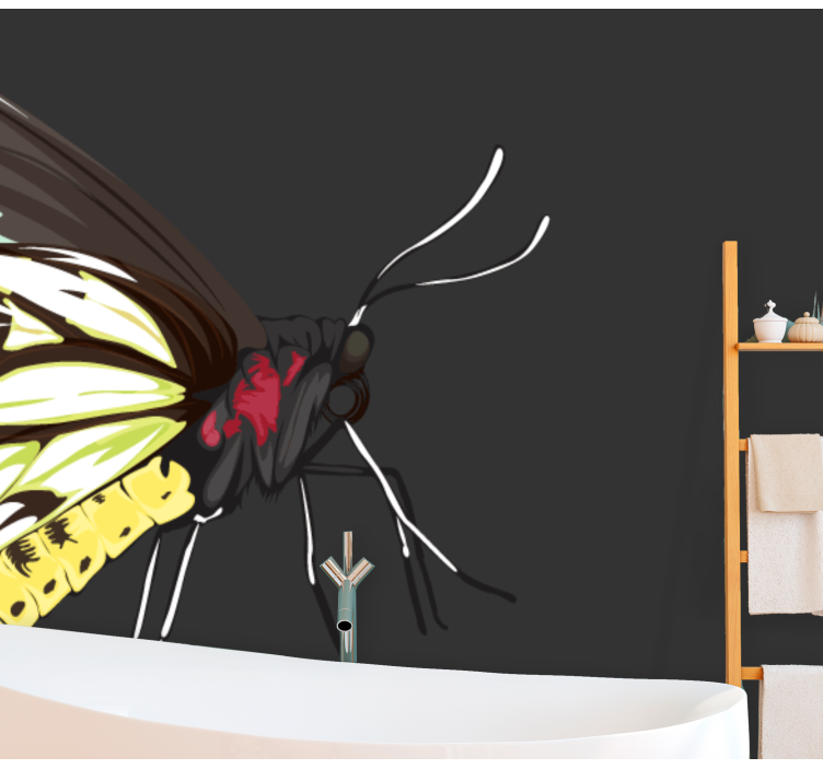 其他墙体壁画黄色蝴蝶设计 - TenStickers