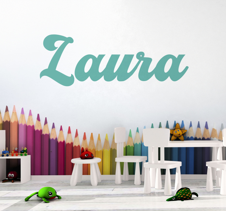 其他可定制的壁画，花体字姓名 - TenStickers