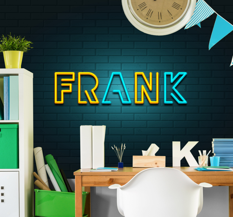 其他可定制的壁画 霓虹灯名称显示 - TenStickers