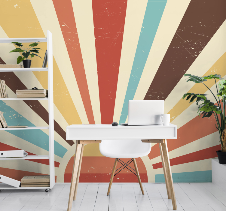 抽象的老式日落摄影 - TenStickers