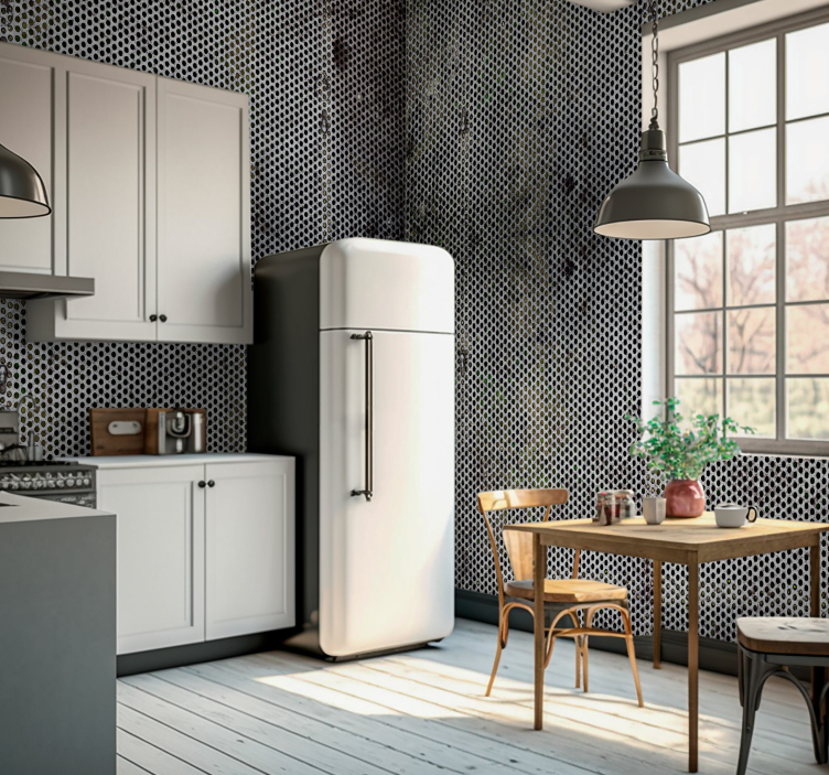 其他纹理和图案壁画 穿孔金属 - TenStickers