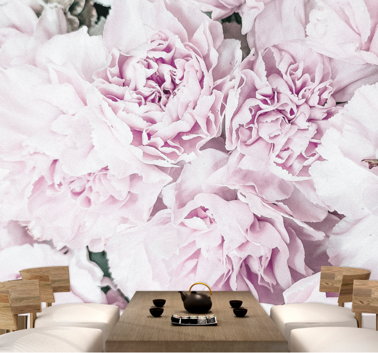 粉红色的花朵花束壁画 - TenStickers