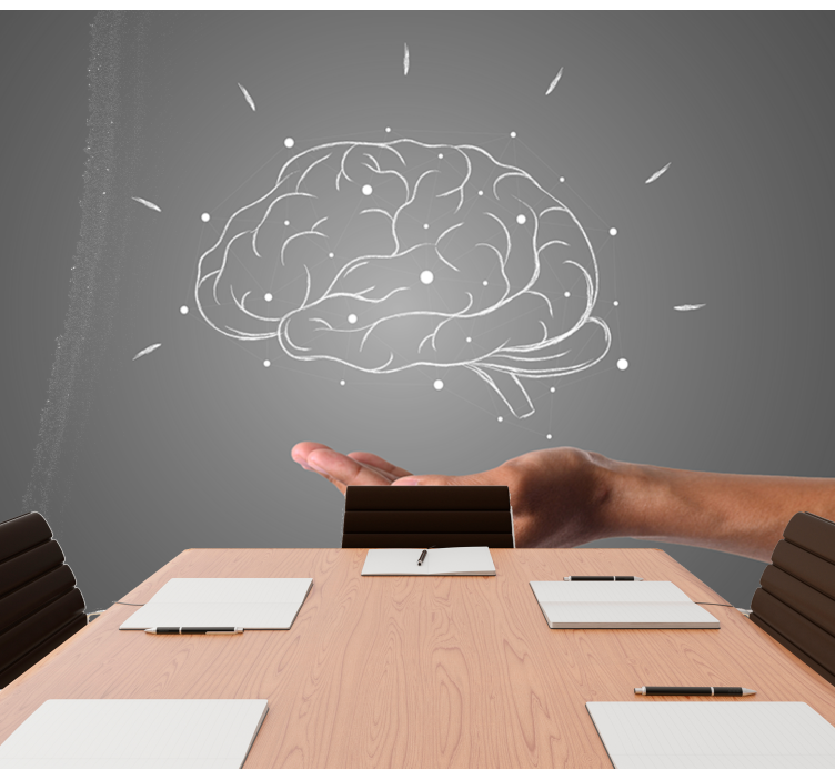 短语照片墙 大脑概念可视化 - TenStickers