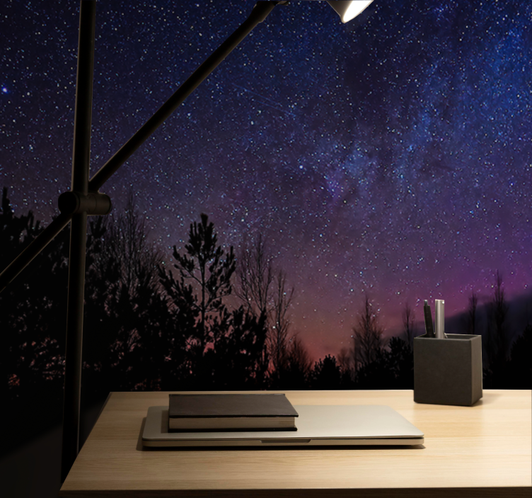 空间照片墙星空夜幕画布 - TenStickers