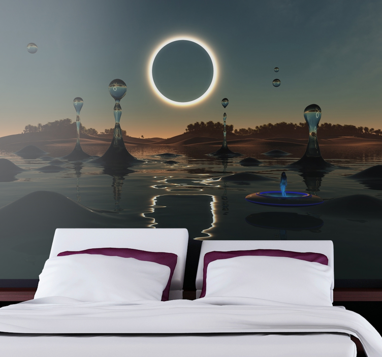 空间照片墙 天体水景 - TenStickers