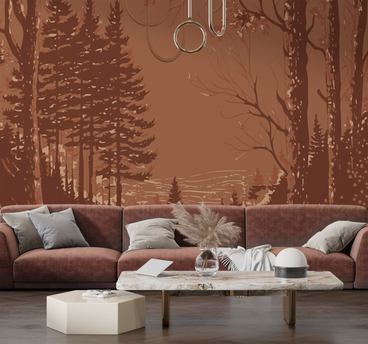 壁画展现自然抽象设计之美 - TenStickers