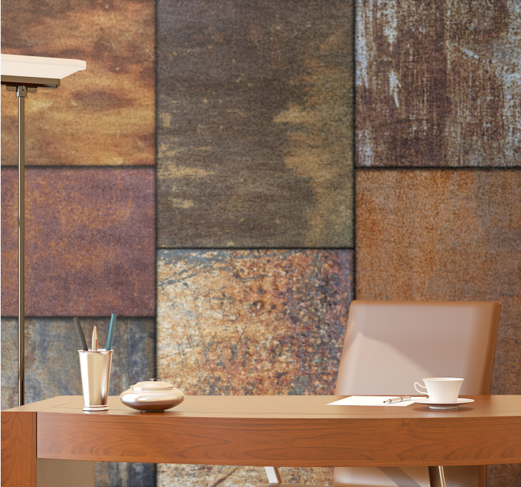 其他纹理和图案壁画：质朴纹理面板 - TenStickers