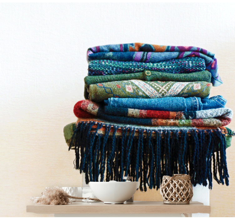 其他纹理和图案壁画 纹理包裹织物 - TenStickers