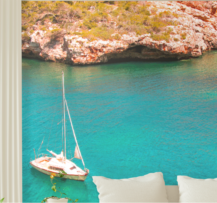 海洋的照片壁画航行的船只与海洋 - TenStickers