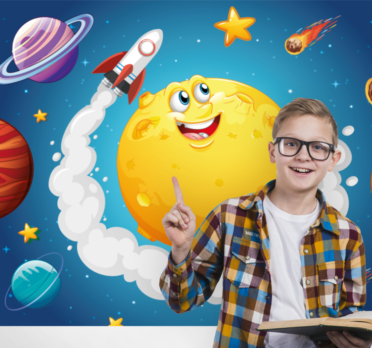 幻想的照片墙太空探险主题 - TenStickers