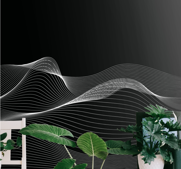 现代照片墙展现优雅流畅的线条 - TenStickers