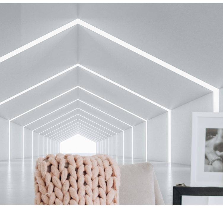 现代照片墙几何光结构设计 - TenStickers