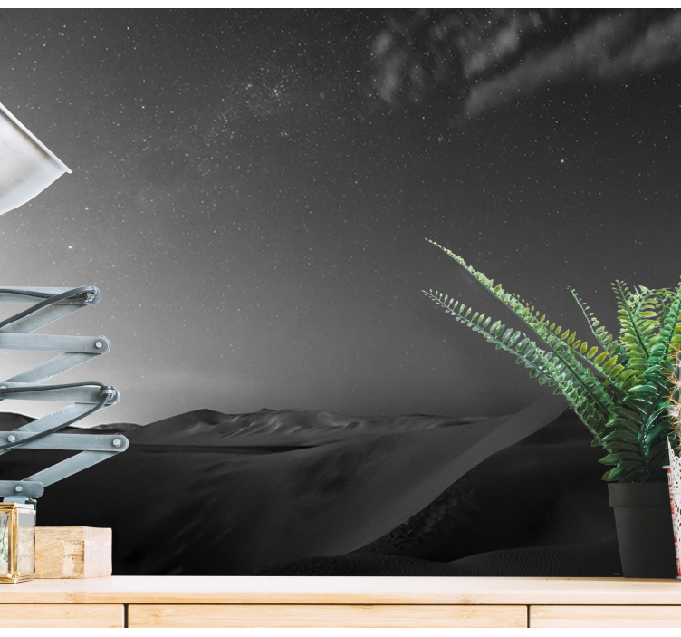 山地照片墙沙漠沙丘之夜 - TenStickers