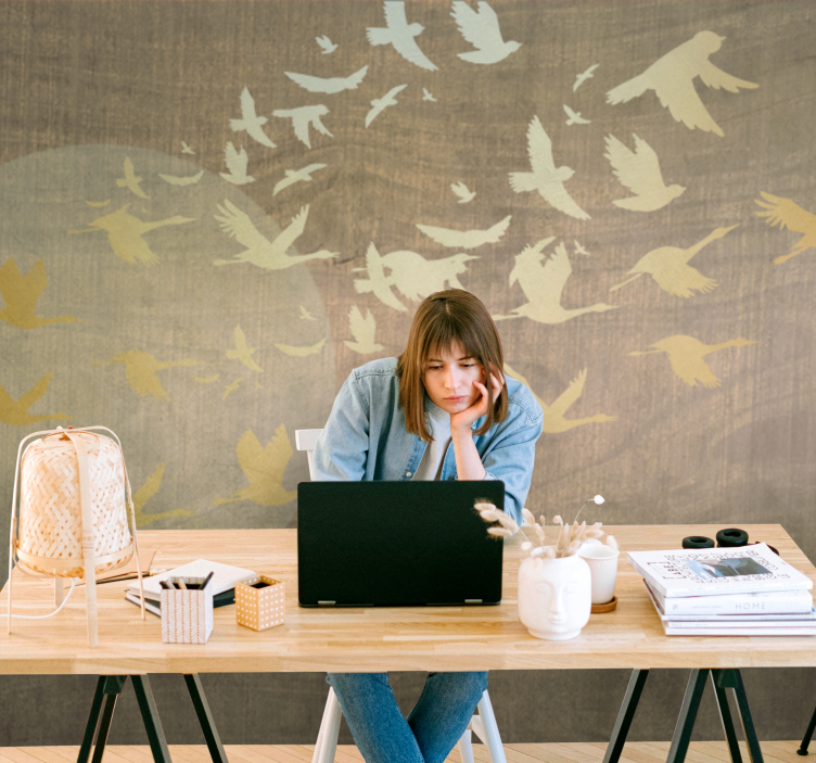 自然照片墙鸟儿在飞翔 - TenStickers