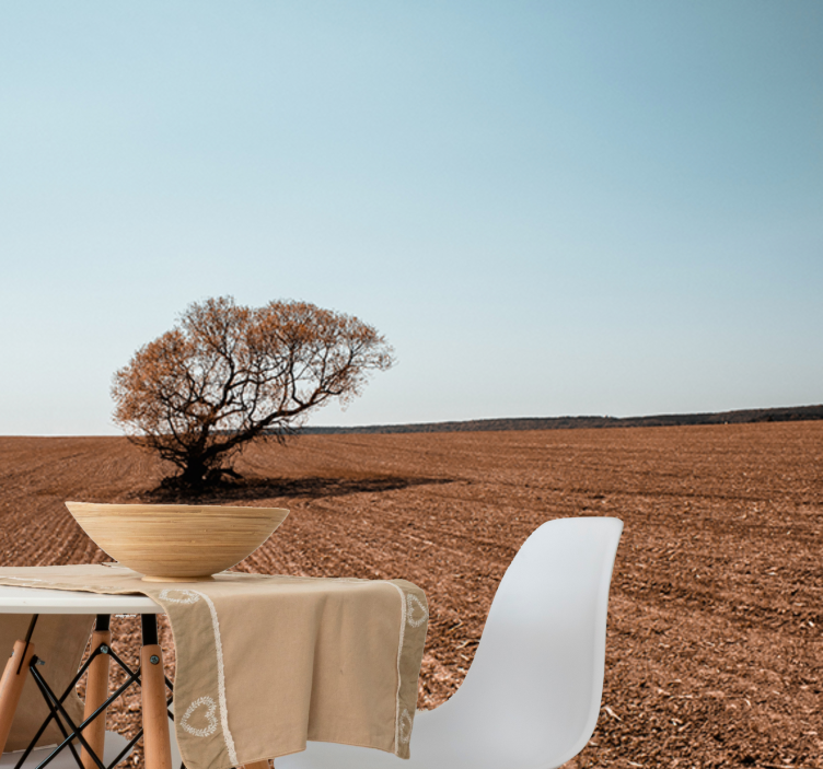 自然照片墙孤独树木风景 - TenStickers