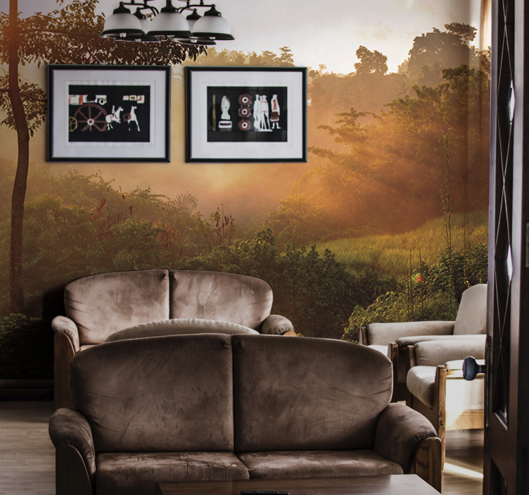 自然照片墙带来宁静森林风光 - TenStickers