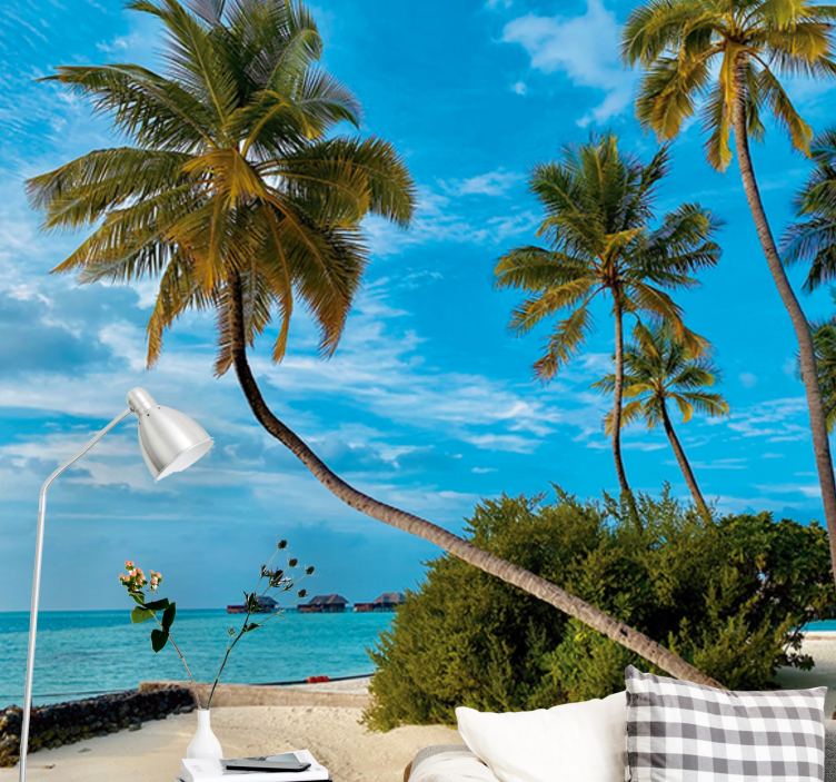 自然照片墙热带棕榈风景 - TenStickers