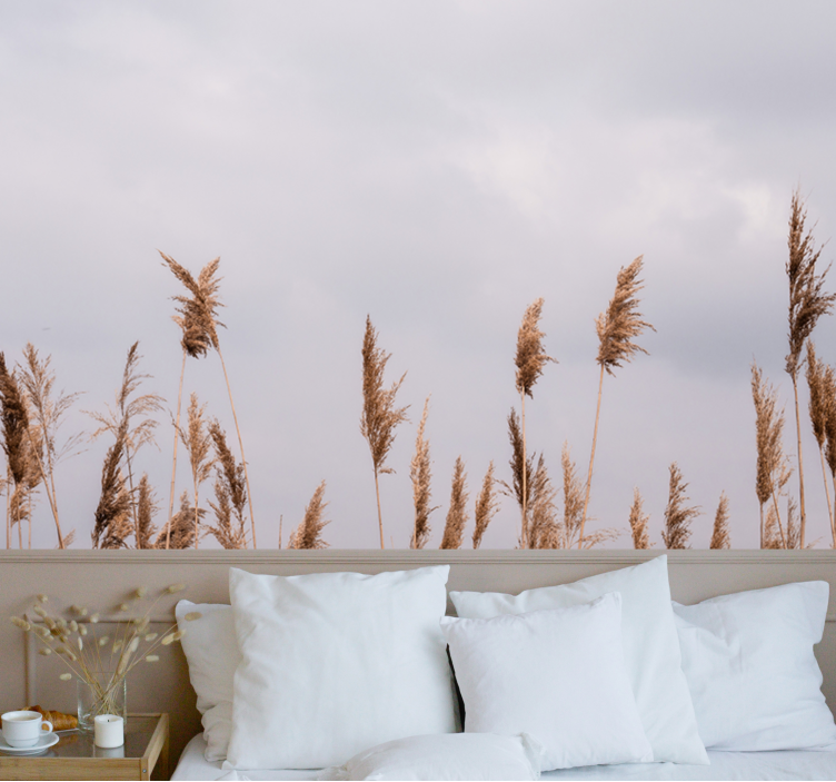 树木照片墙与高草剪影相映成趣 - TenStickers